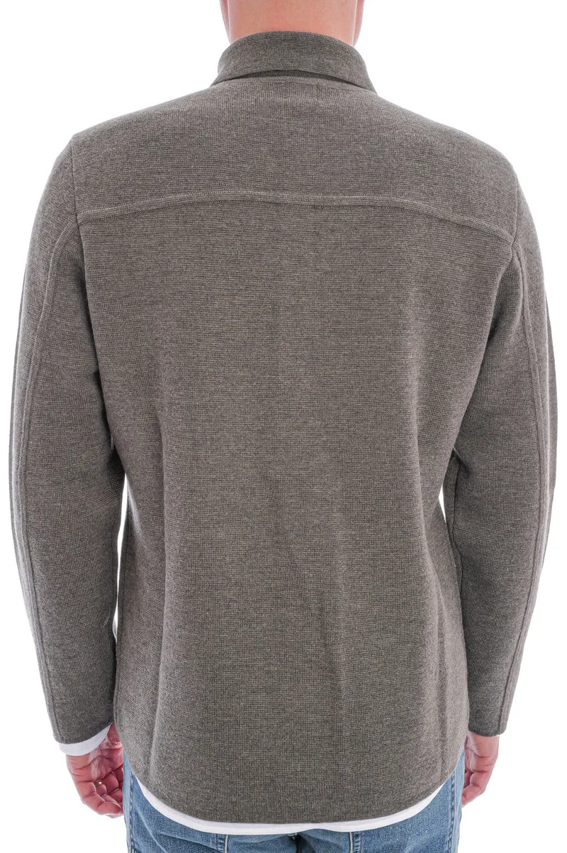 Wollstrickjacke 'Maurizio' Moosgrün