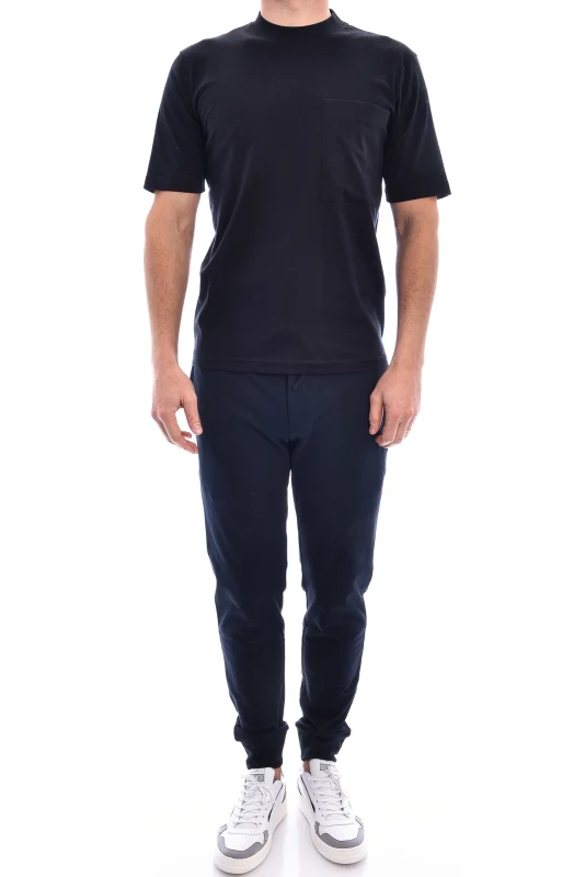 T-Shirt 'Eike' mit Brusttasche Marine
