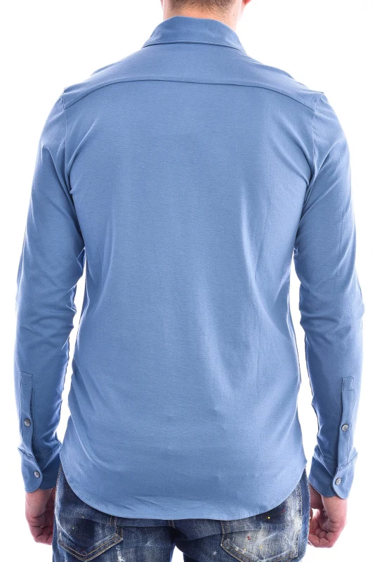 Jerseyhemd 'Otis Cla' Ozeanblau
