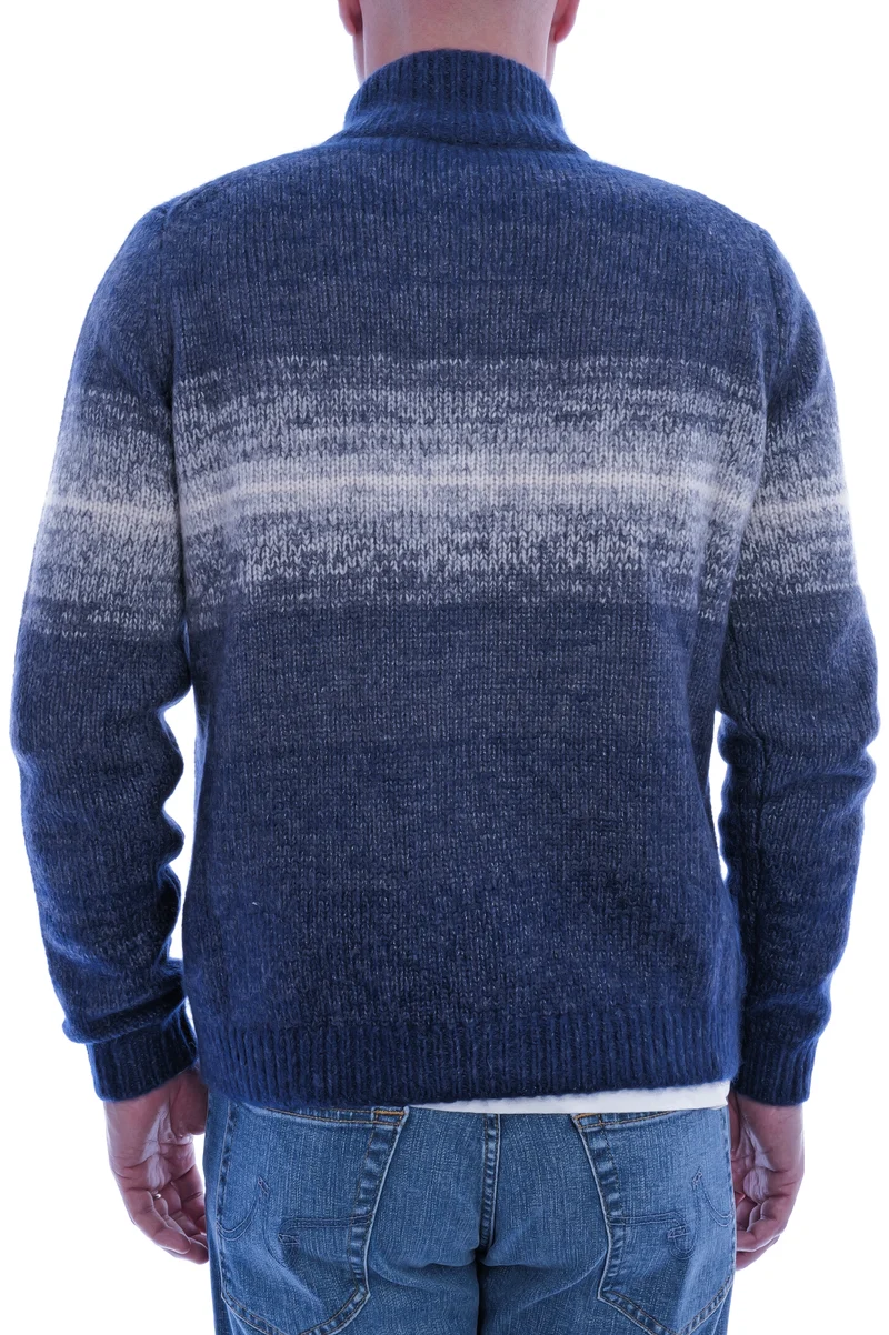 Kaschmirstrickjacke 'Felias Degrade' Midnight Alabaster