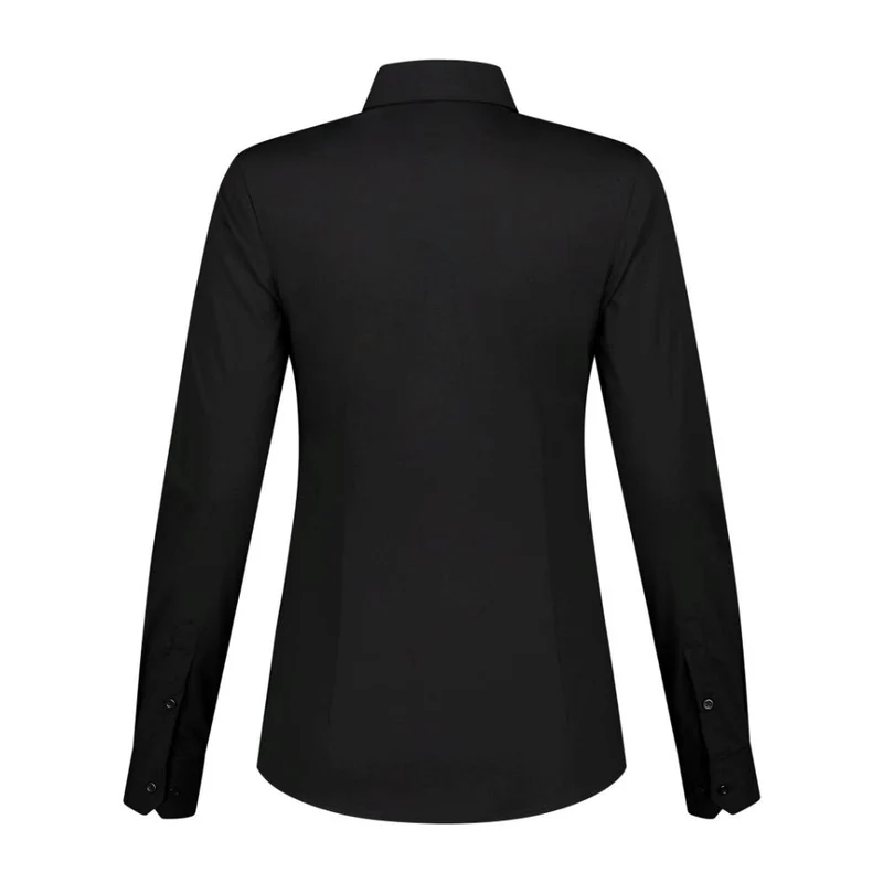 Lemon & Soda Dames Stretch Blouse Poplin Lange Mouw LEM3923