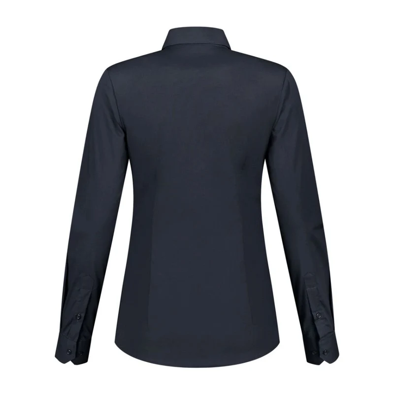 Lemon & Soda Dames Stretch Blouse Poplin Lange Mouw LEM3923