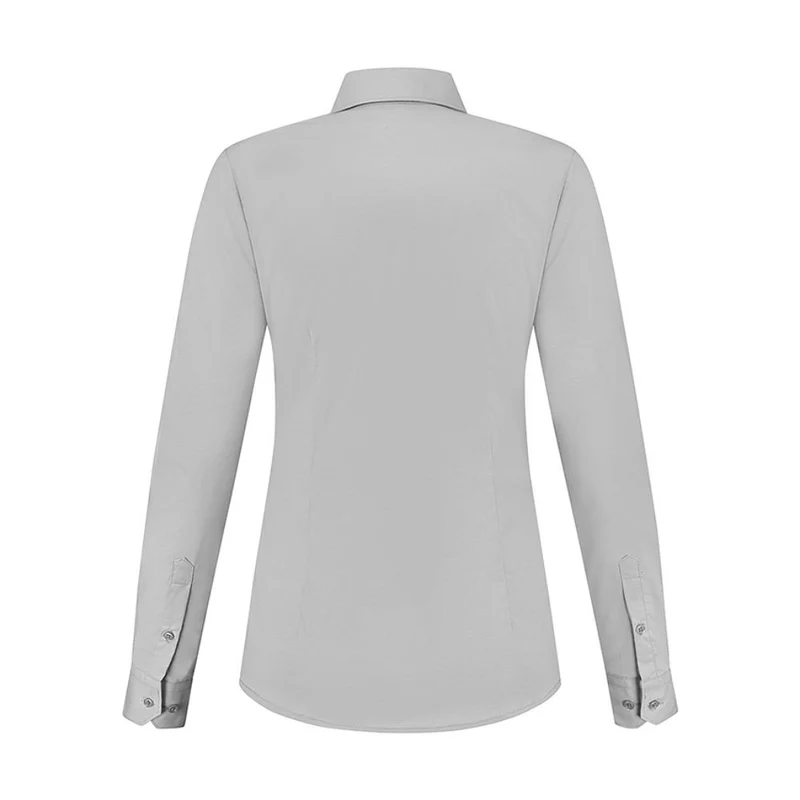 Lemon & Soda Dames Stretch Blouse Poplin Lange Mouw LEM3923