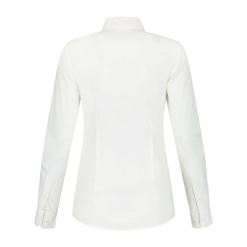 Lemon & Soda Dames Stretch Blouse Poplin Lange Mouw LEM3923