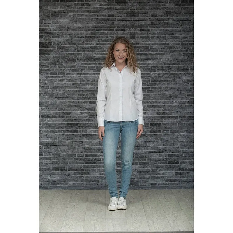 Lemon & Soda Shirt Poplin Mix Lange mouw Dames LEM3932