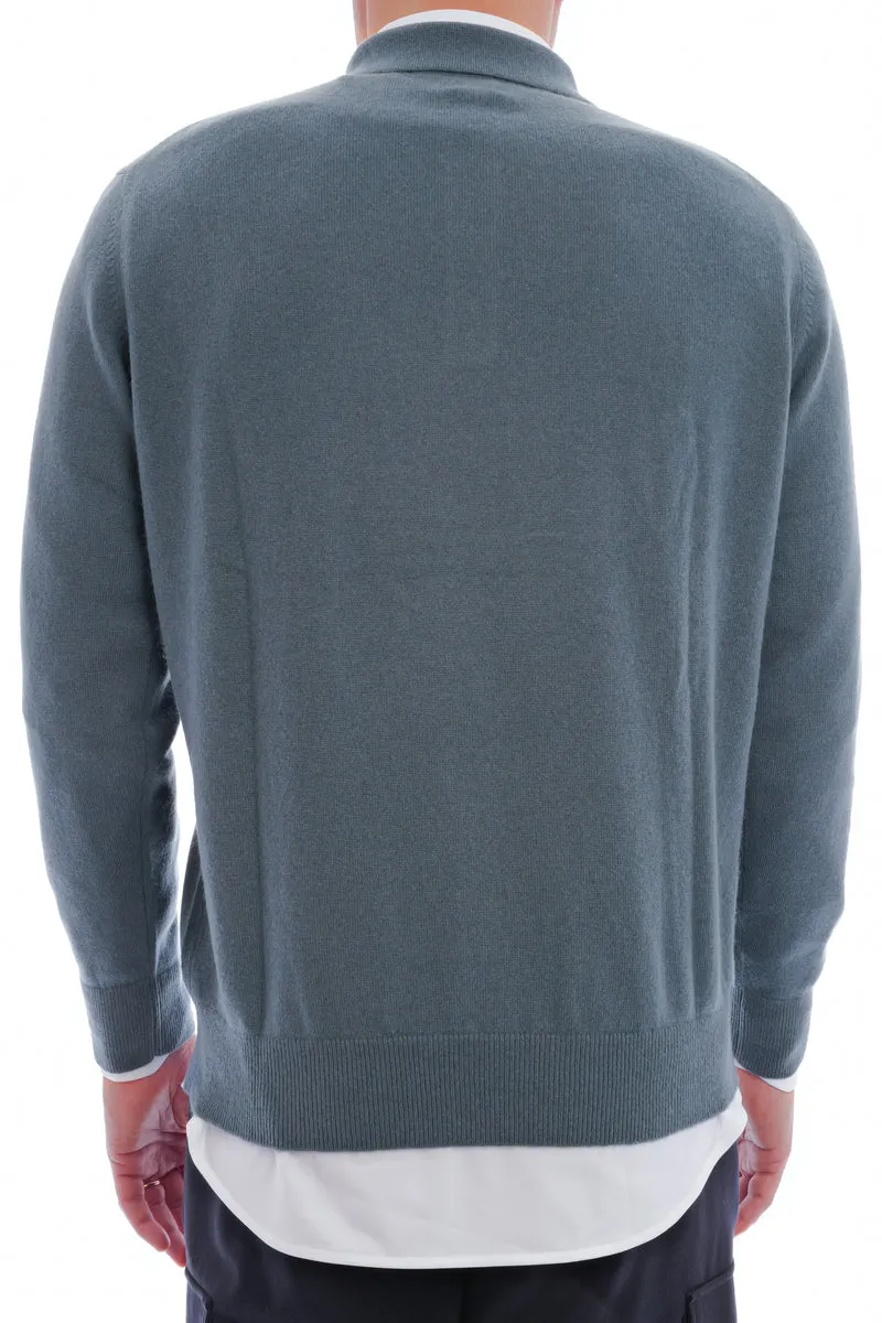 Kaschmirpullover 'Jim' Stahlblau