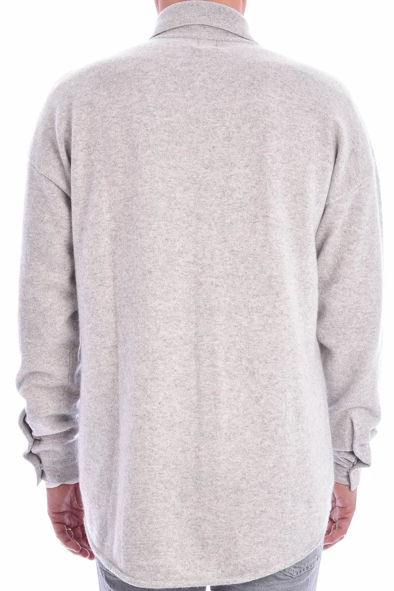 Strickjacke 'Barry' Hellgrau