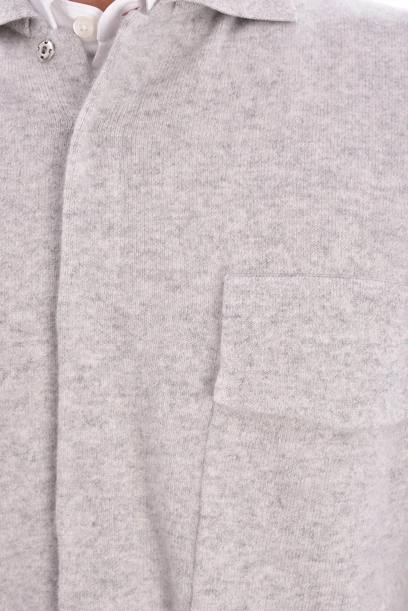 Strickjacke 'Barry' Hellgrau