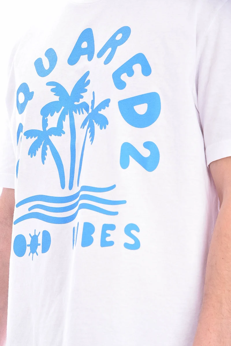 T-Shirt 'Good Vibes' Weiß