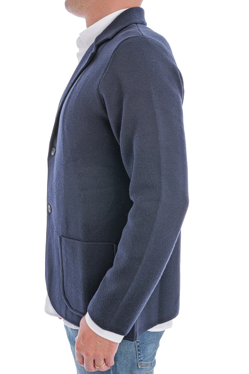 Wollstrickjacke 'Balda' Navy