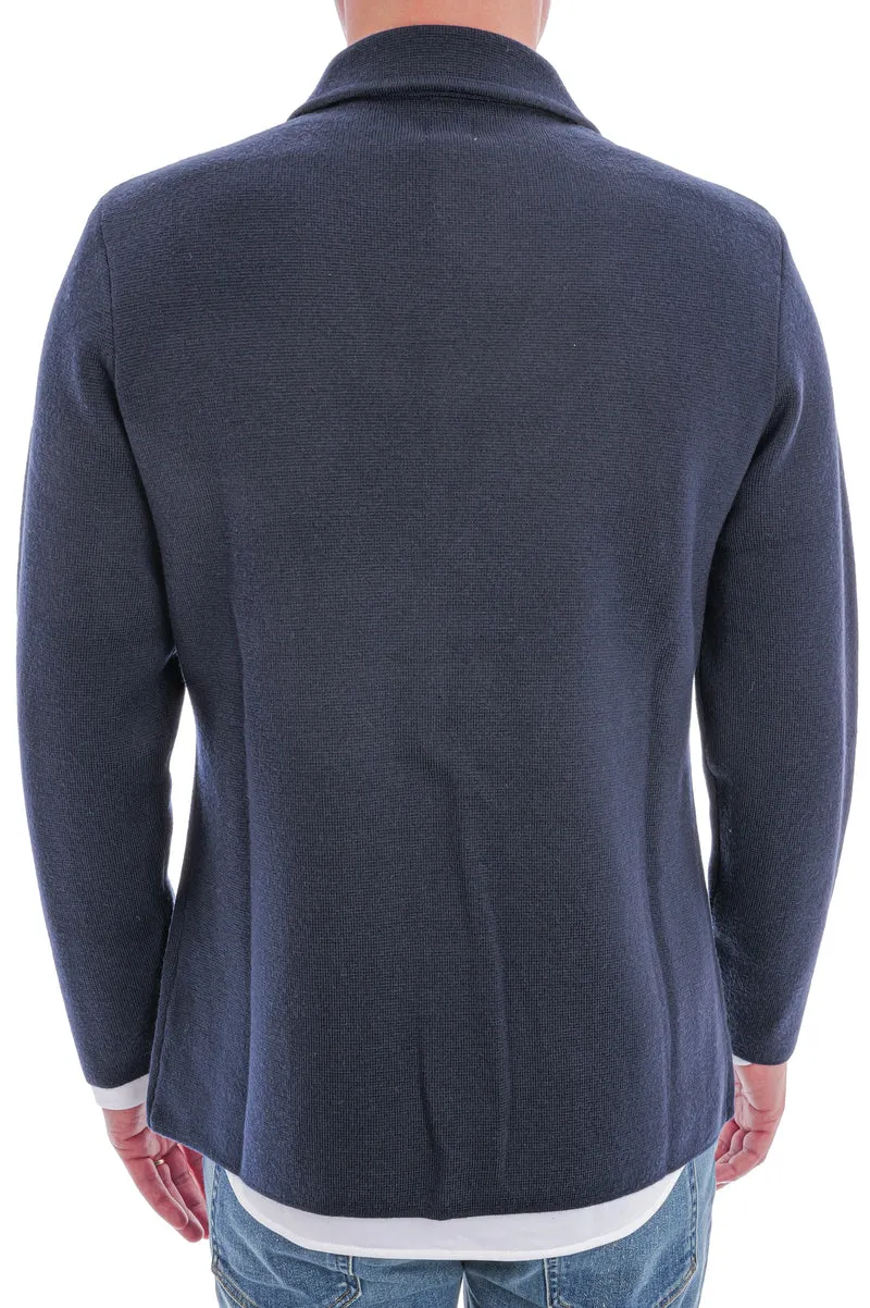 Wollstrickjacke 'Balda' Navy