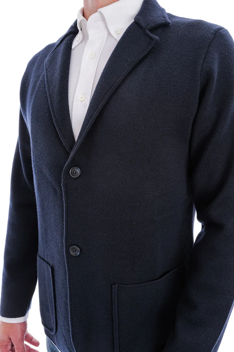 Wollstrickjacke 'Balda' Navy