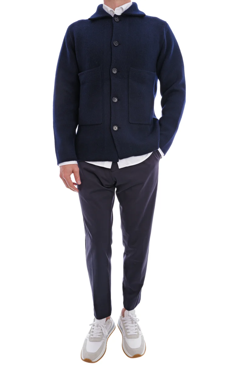 Kaschmirstrickjacke 'Louis' Navy