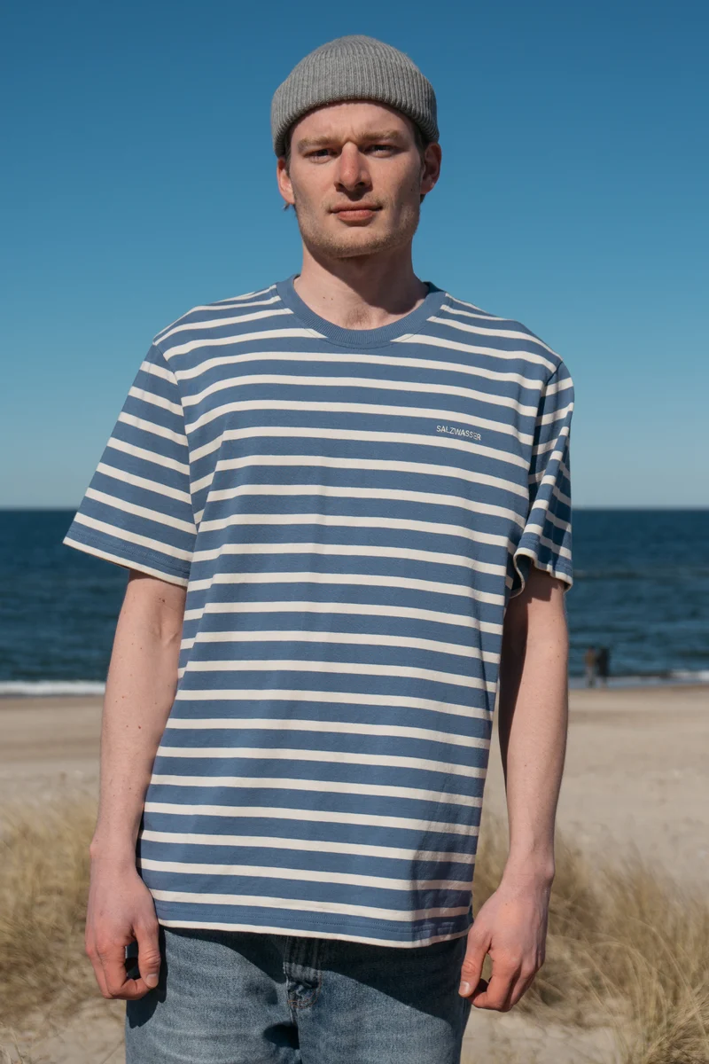 Heavy T-Shirt Jasper Indigo-Striped