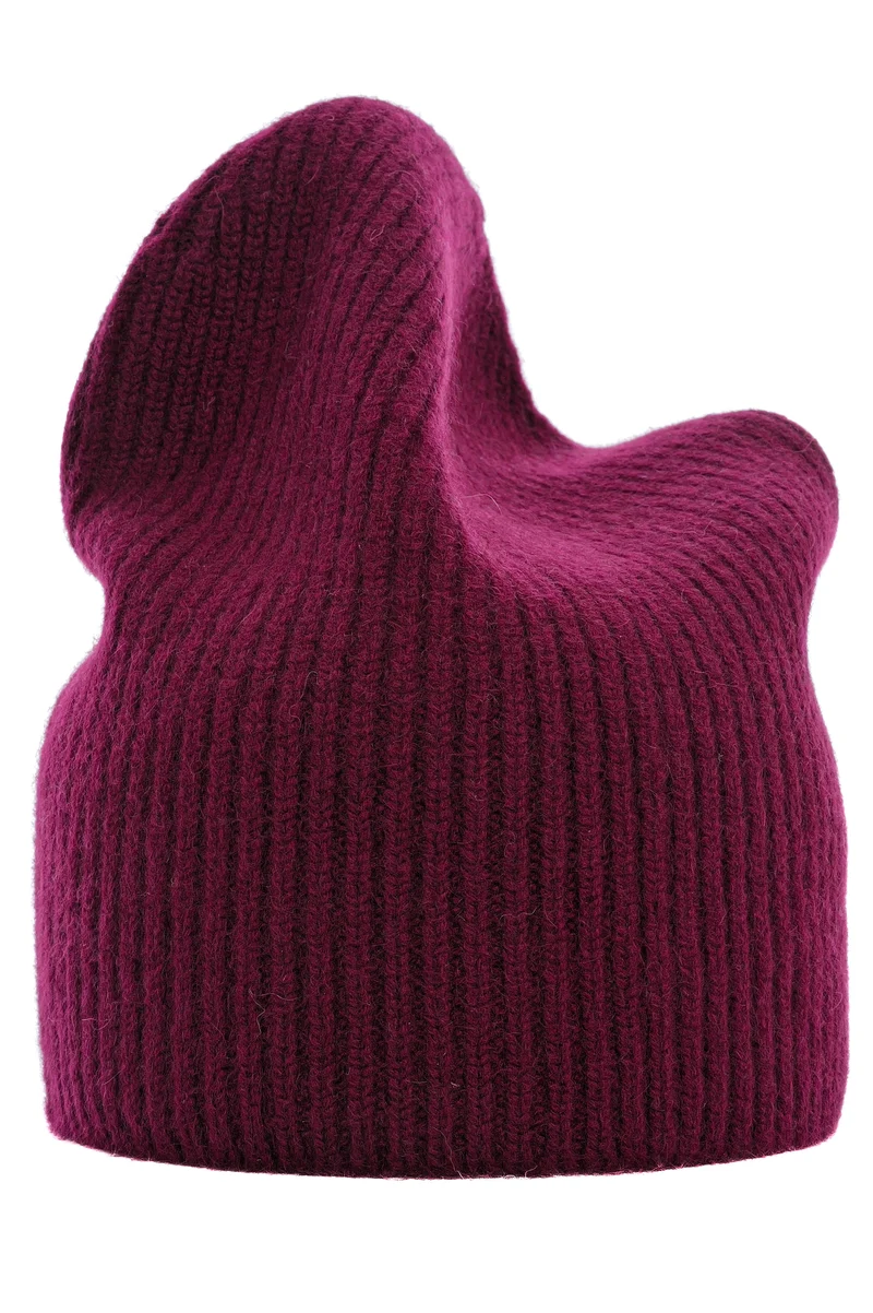 Kaschmirbeanie Burgund