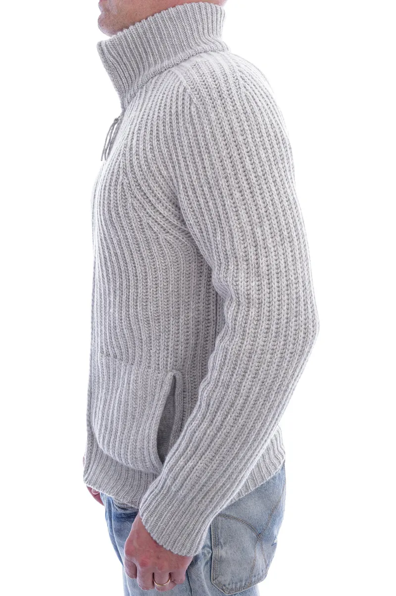 Kaschmirstrickjacke 'Nic' Nebelgrau