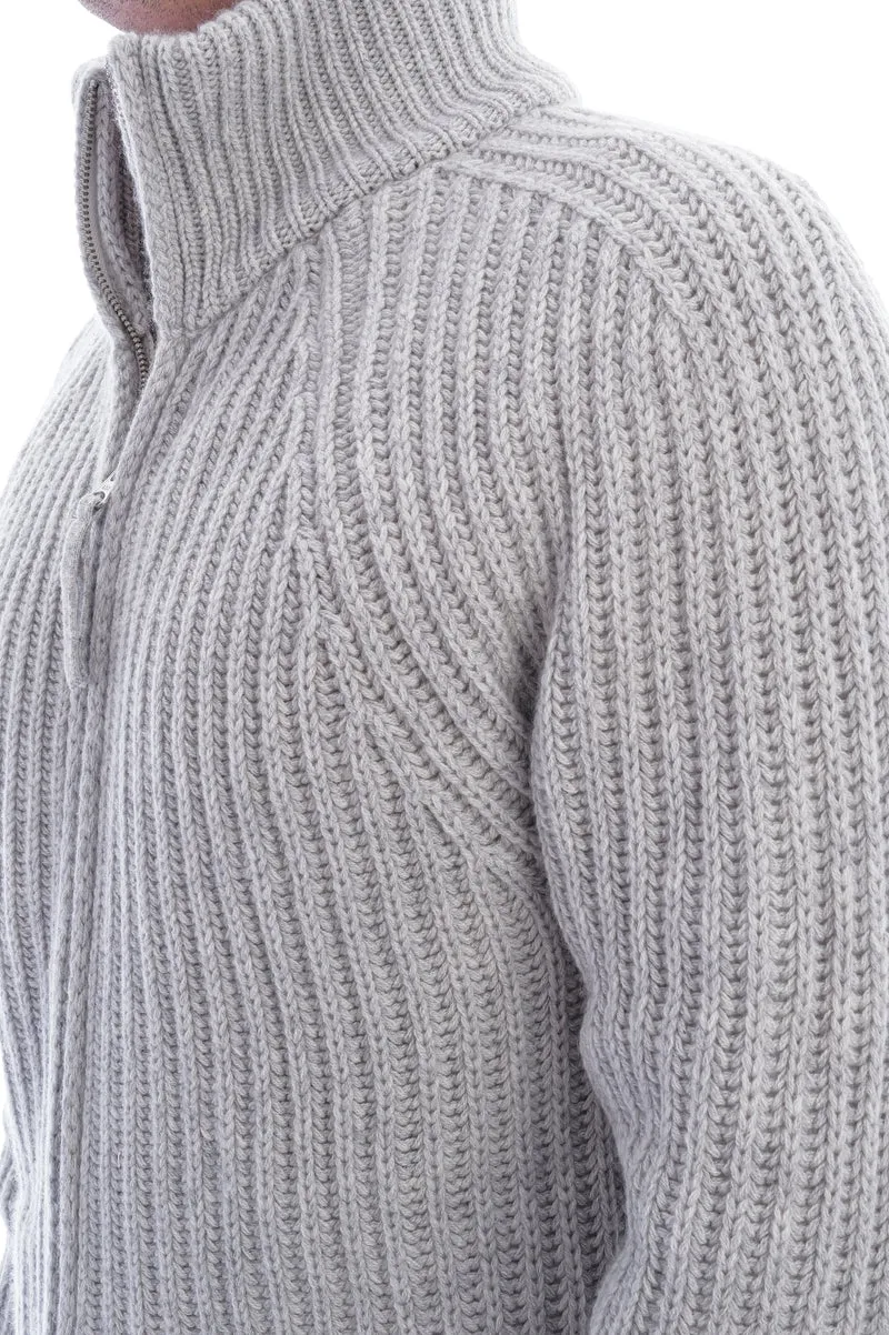 Kaschmirstrickjacke 'Nic' Nebelgrau