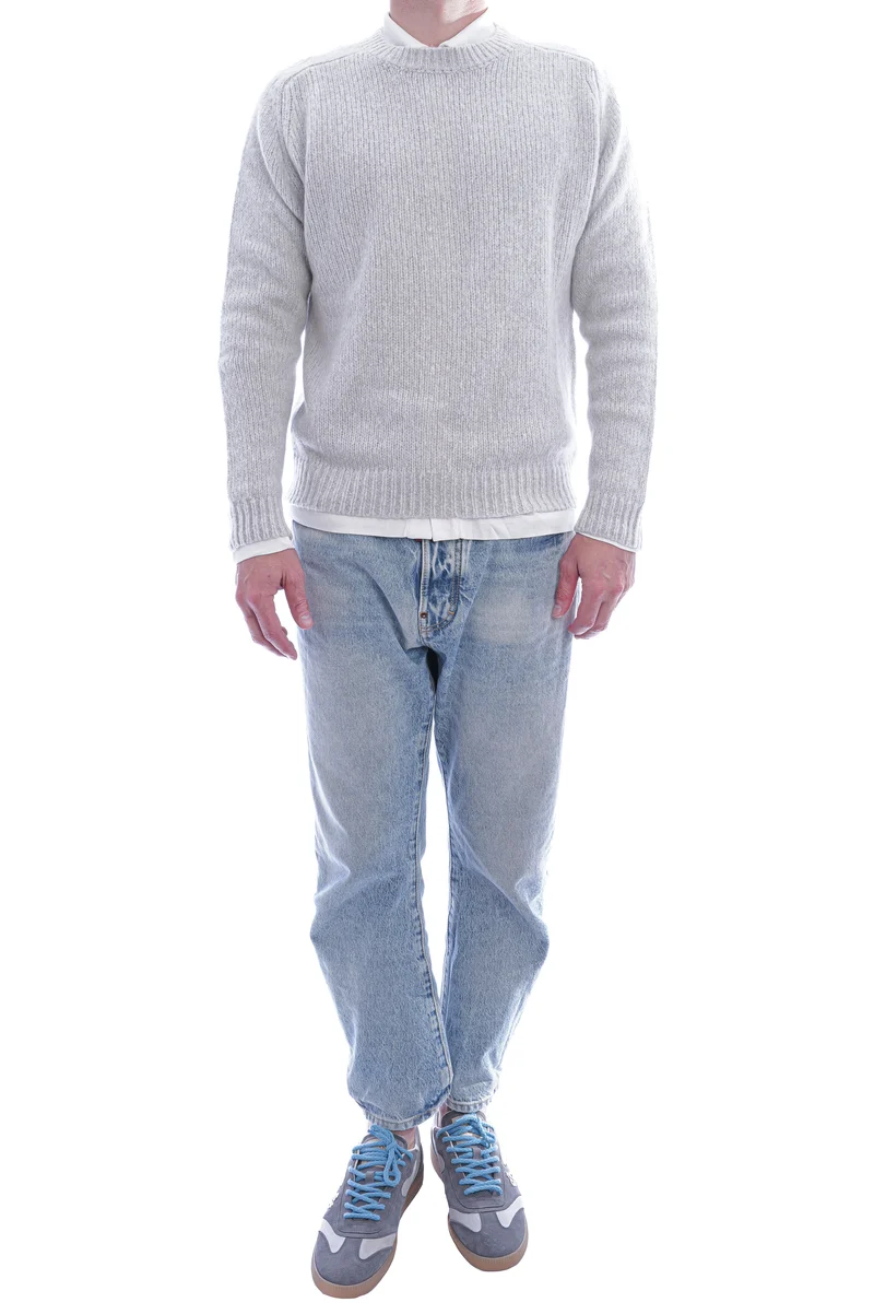 Kaschmirpullover 'Leo Nimbus' Mist