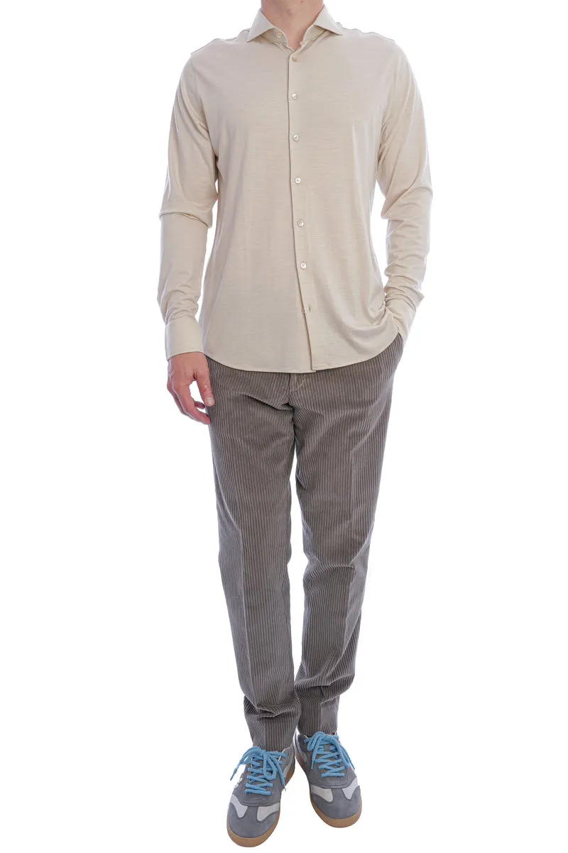 Cordhose 'Davide' Taupe