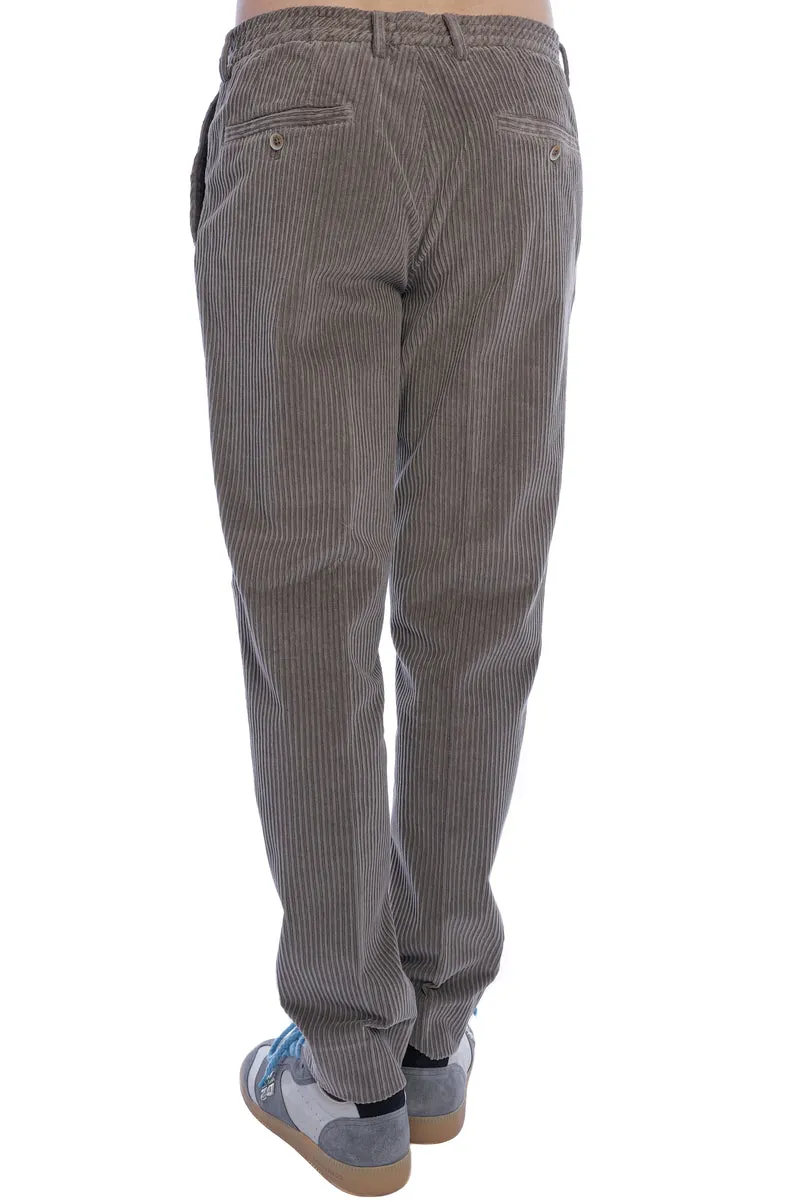 Cordhose 'Davide' Taupe