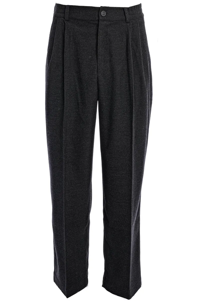 Bundfaltenhose 'Bogota' Rauchgrau