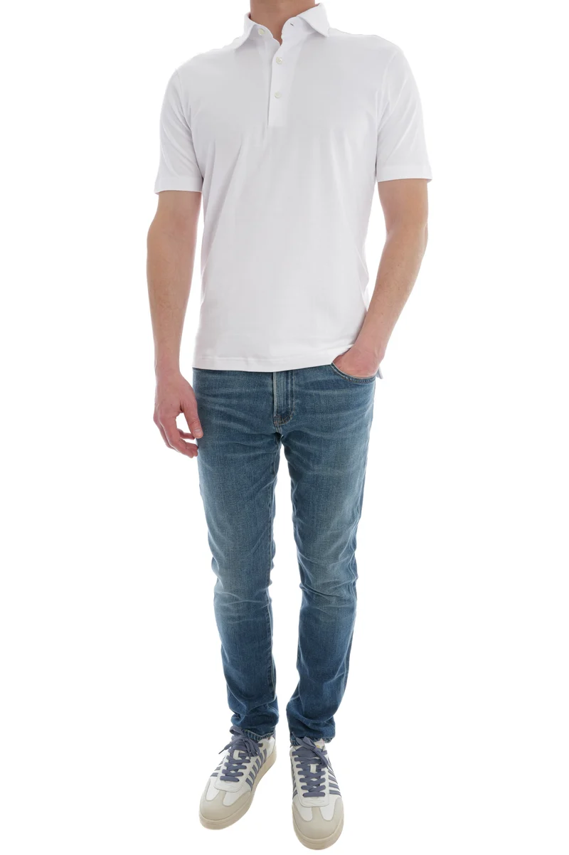 Poloshirt 'Luca' Weiß