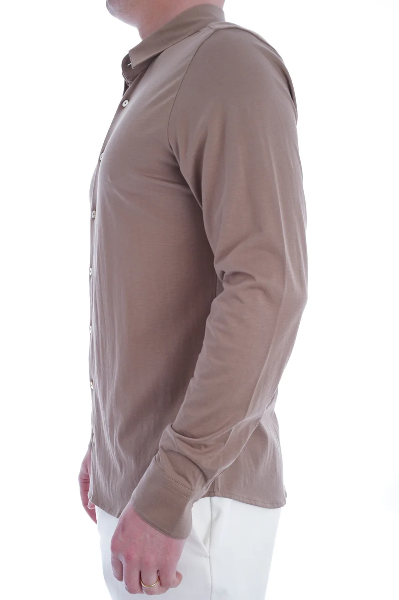 Baumwollhemd 'Otis La 30' Dunkelkhaki