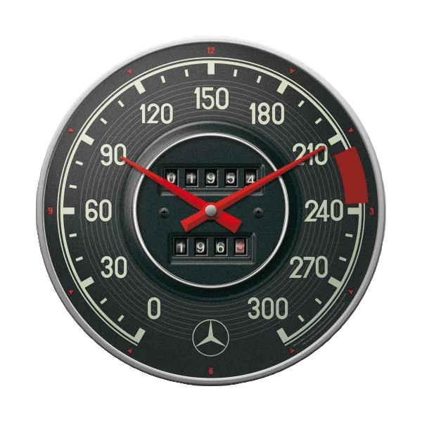 Wanduhr "Mercedes Benz SL Tacho"