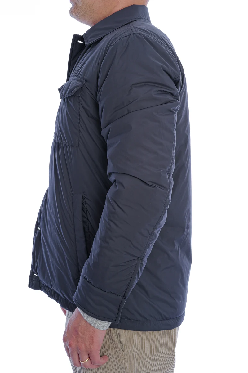 Gefüttertes Overshirt Blau
