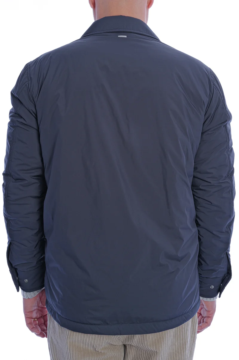 Gefüttertes Overshirt Blau