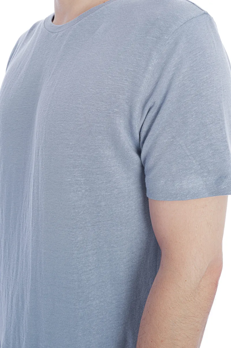 T-Shirt aus Leinen 'Enno' Denim