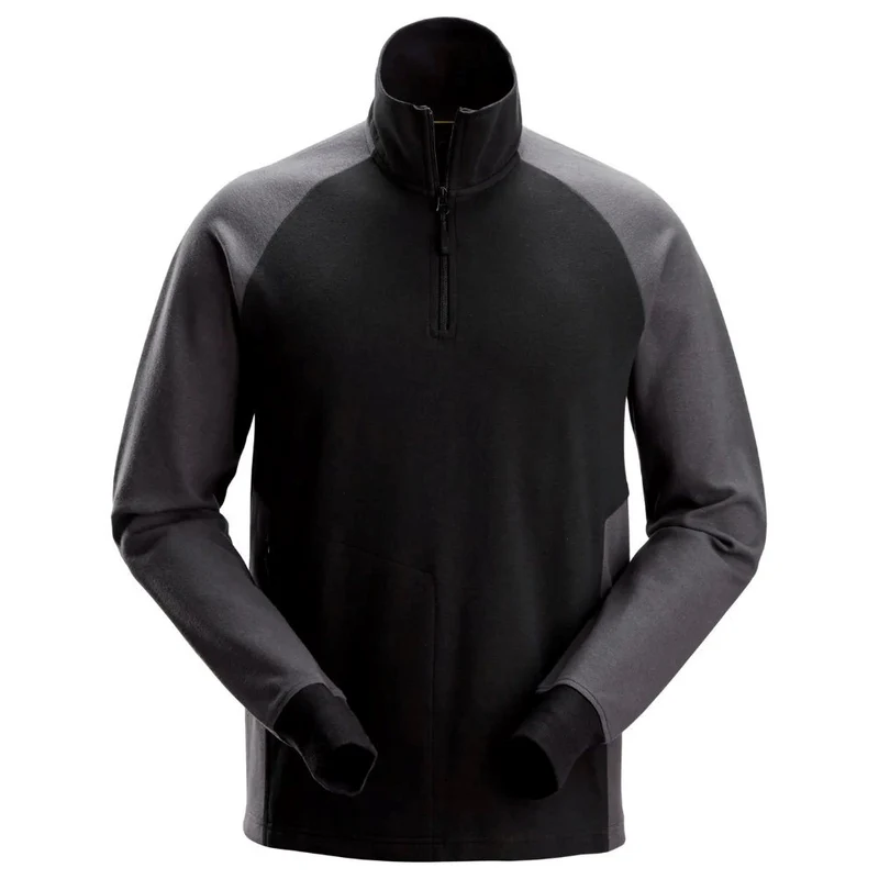 Snickers Tweekleurig Sweatshirt met Halve Rits 2841