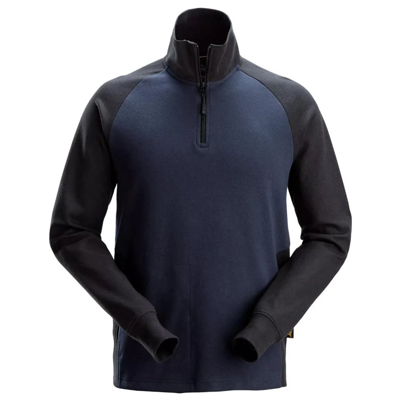 Snickers Tweekleurig Sweatshirt met Halve Rits 2841