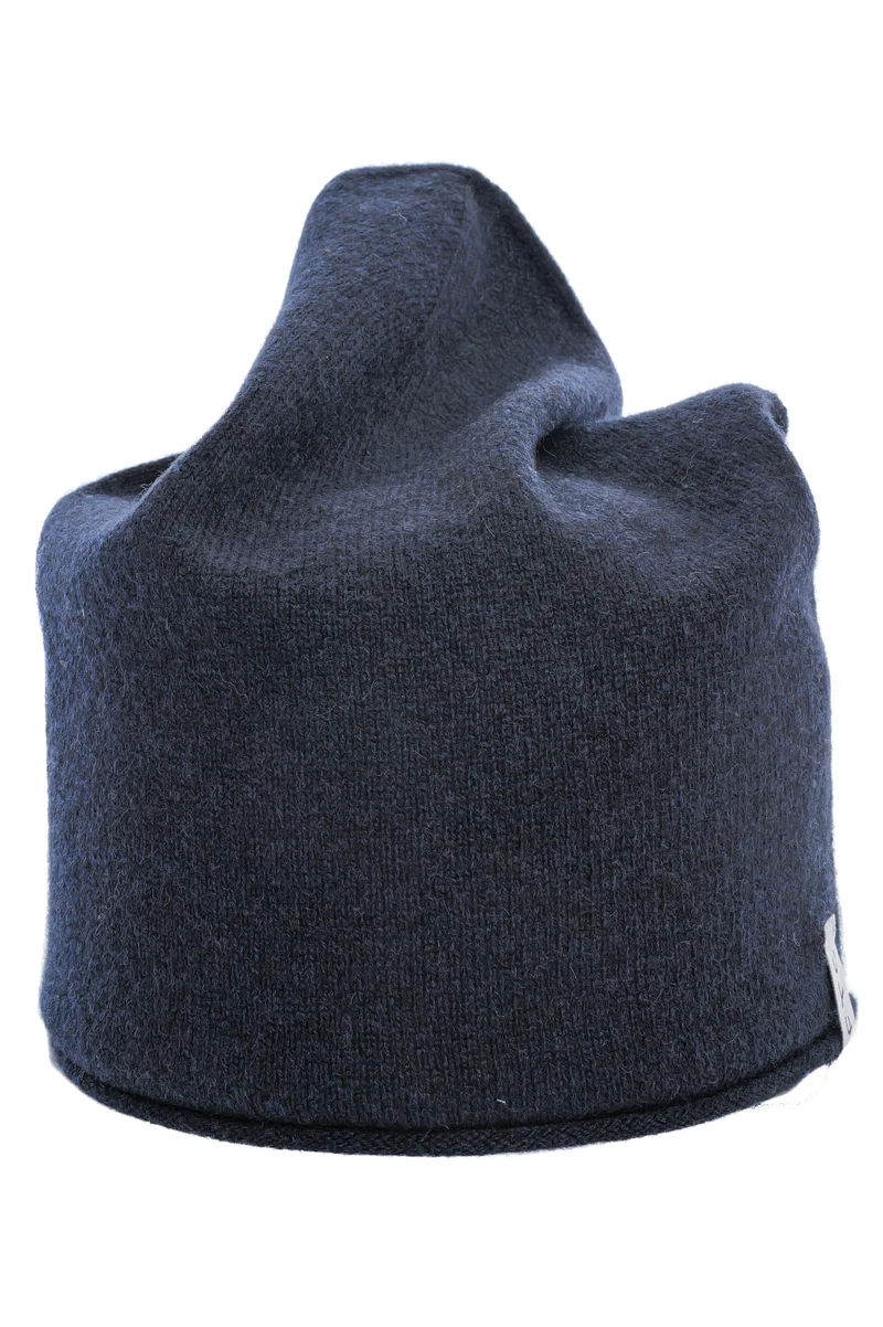 Kaschmirmütze mit Rollkante Midnight