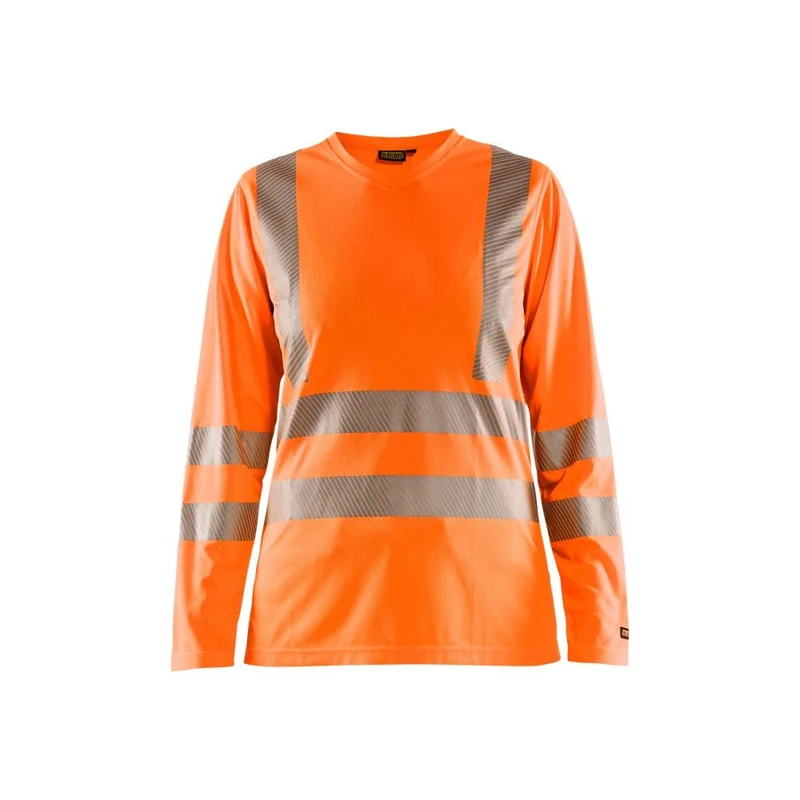 Blaklader Dames T-shirt lange mouw High Vis 3485-1013