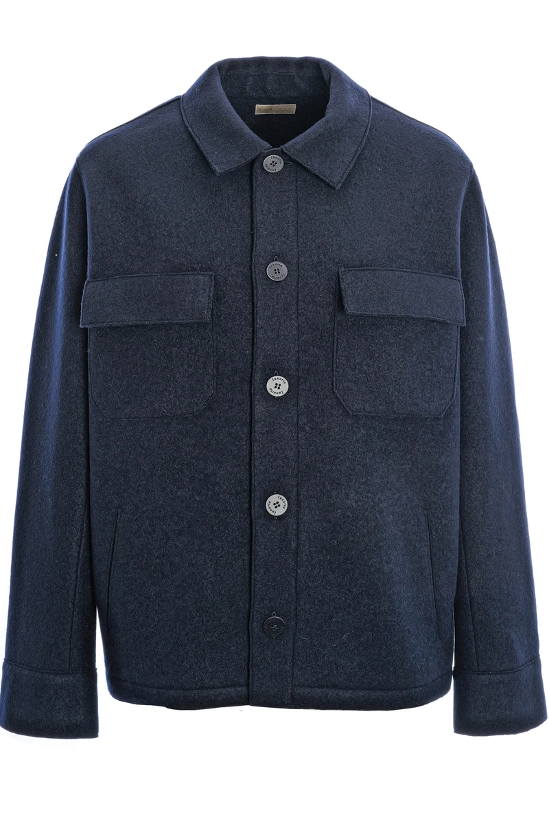 Hemdjacke aus Kaschmir Marino