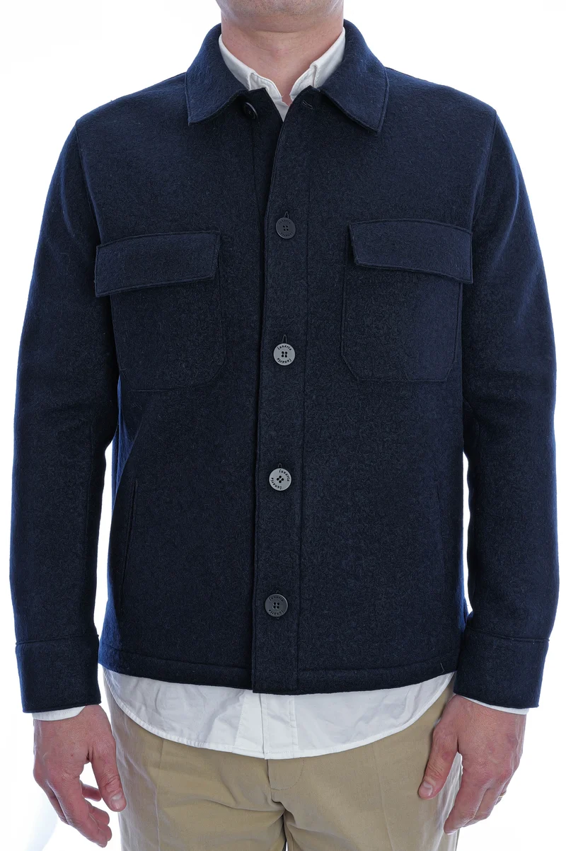 Hemdjacke aus Kaschmir Marino