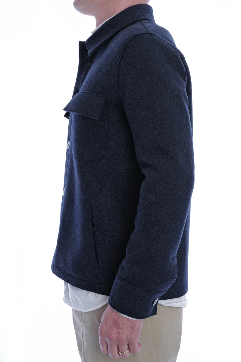 Hemdjacke aus Kaschmir Marino
