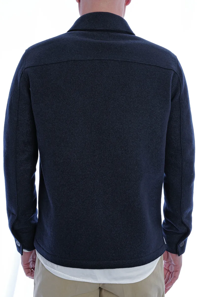 Hemdjacke aus Kaschmir Marino