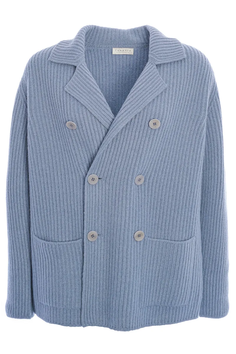 Kaschmirstrickjacke im Blazer-Look Sentis