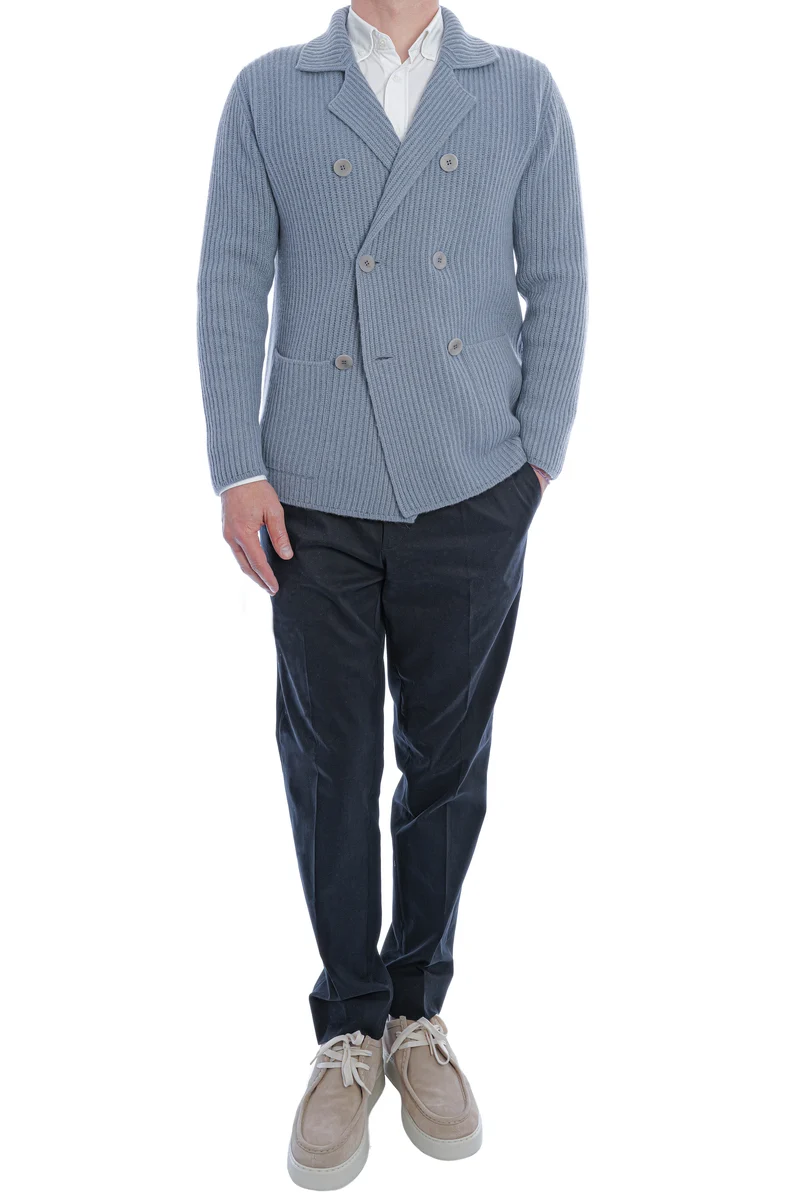 Kaschmirstrickjacke im Blazer-Look Sentis