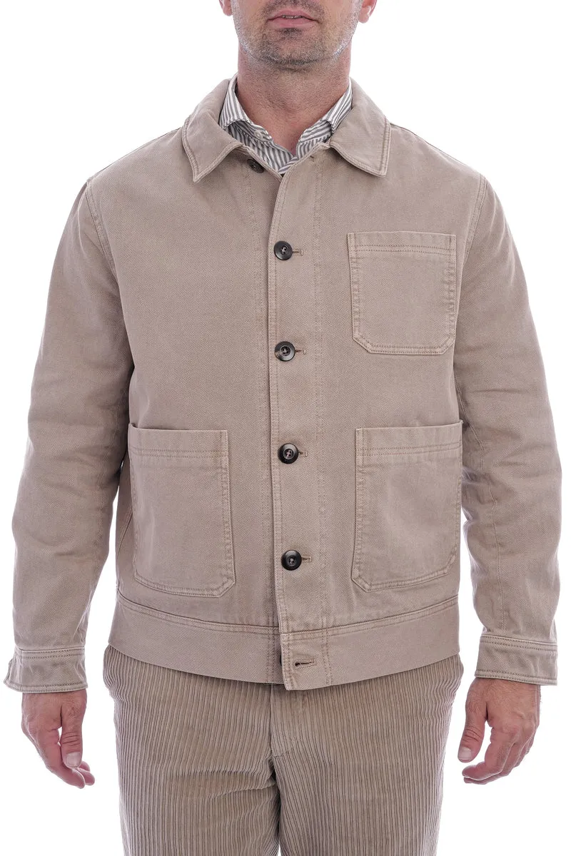 Baumwolljacke Pilzbraun