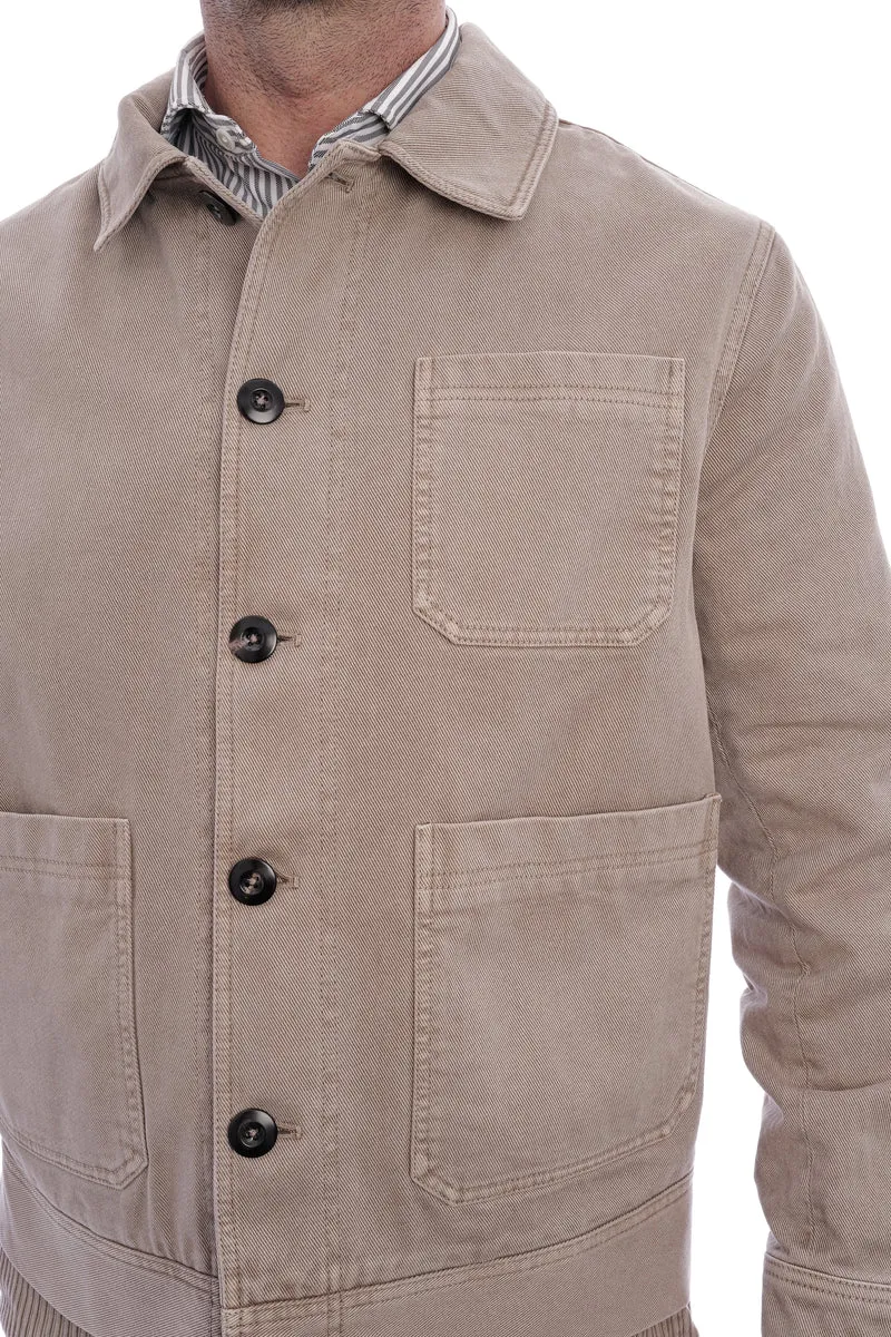 Baumwolljacke Pilzbraun