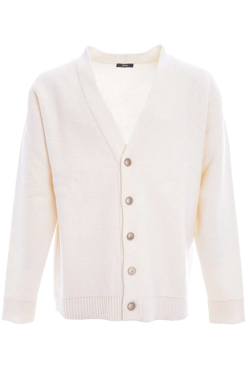Wollstrickjacke Ivory