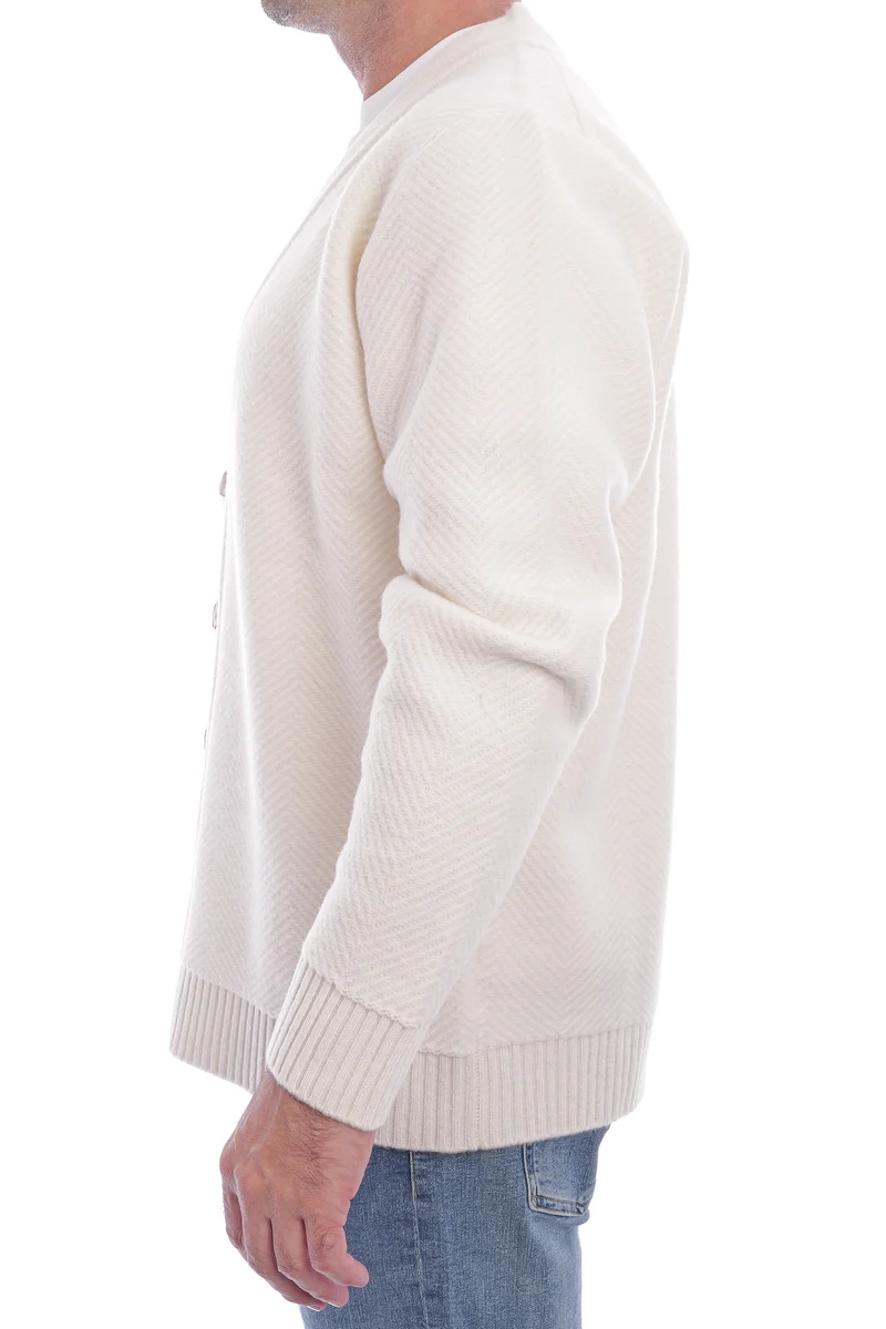 Wollstrickjacke Ivory