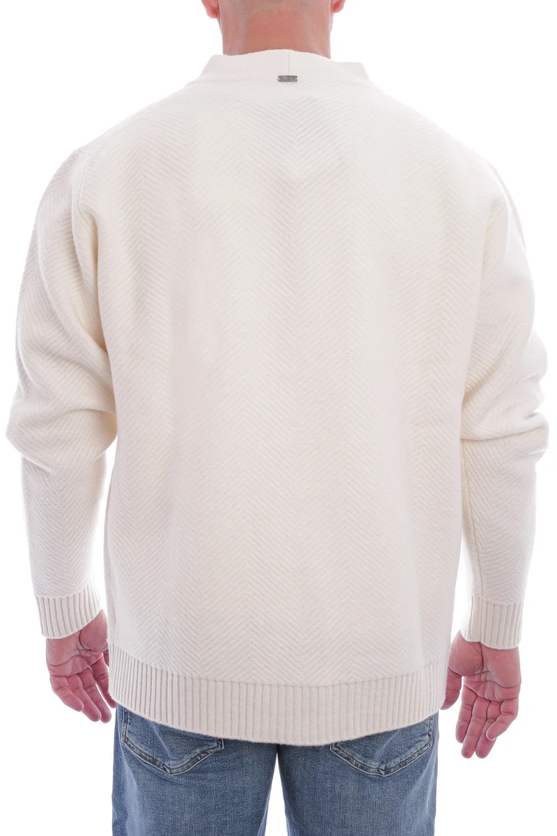 Wollstrickjacke Ivory