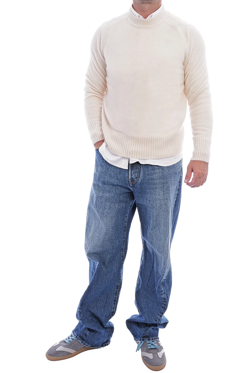 Pullover aus Kaschmir-Seidenmischung Ivory