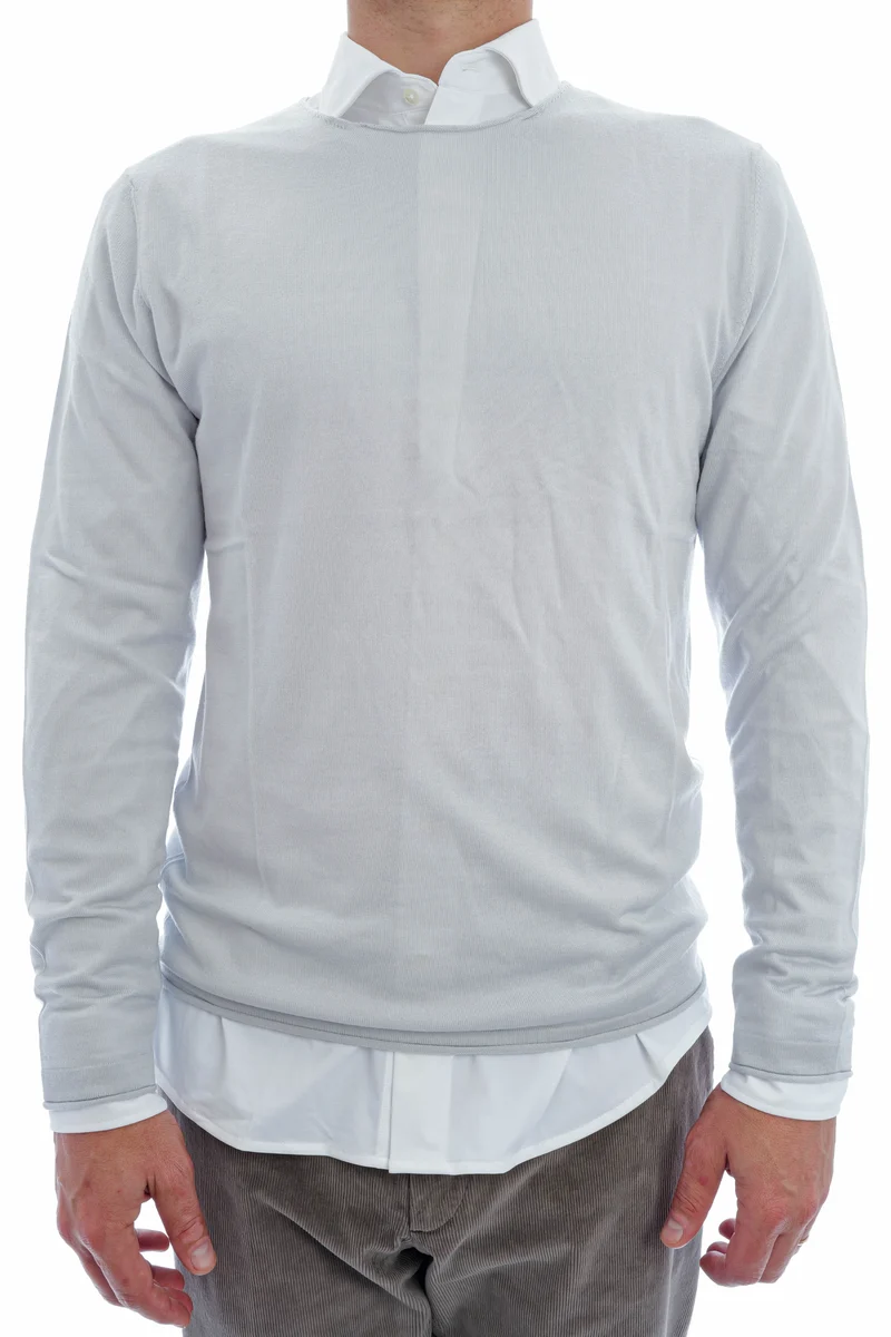 Wollpullover 'Paul' Eisblau