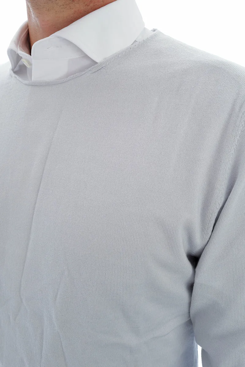 Wollpullover 'Paul' Eisblau