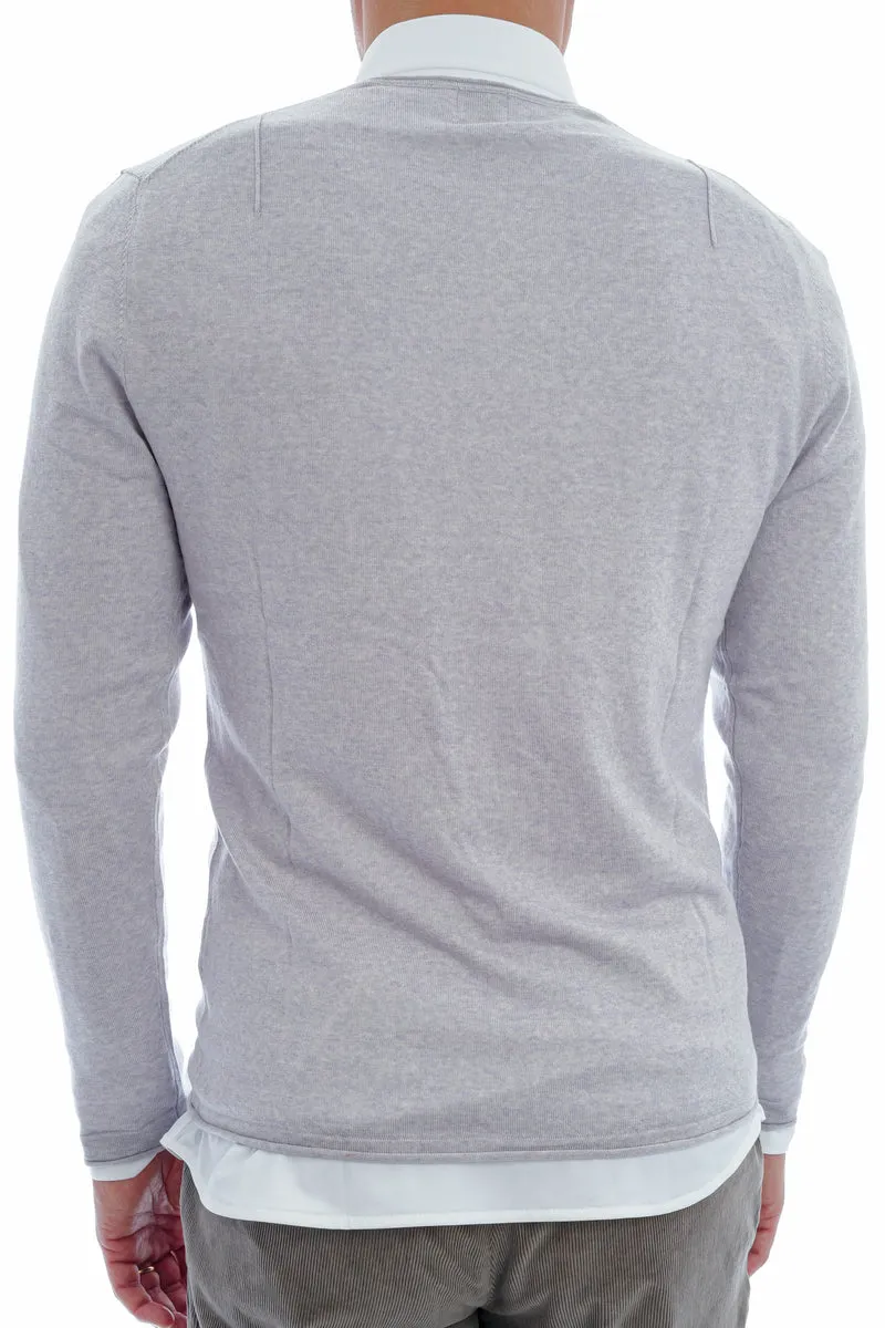 Wollpullover 'Paul' Hellgrau